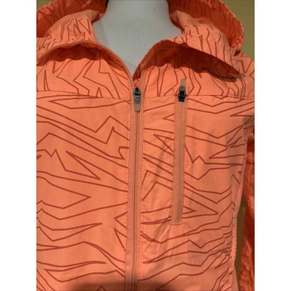 Avalanche Jacket Women's S Neon Orange Hoodie Full Zip Lightweight Windbreaker - Picture 4 of 11